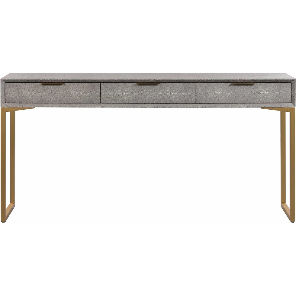 tachi gray console table   