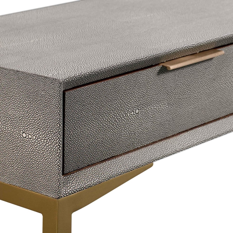 tachi gray console table   