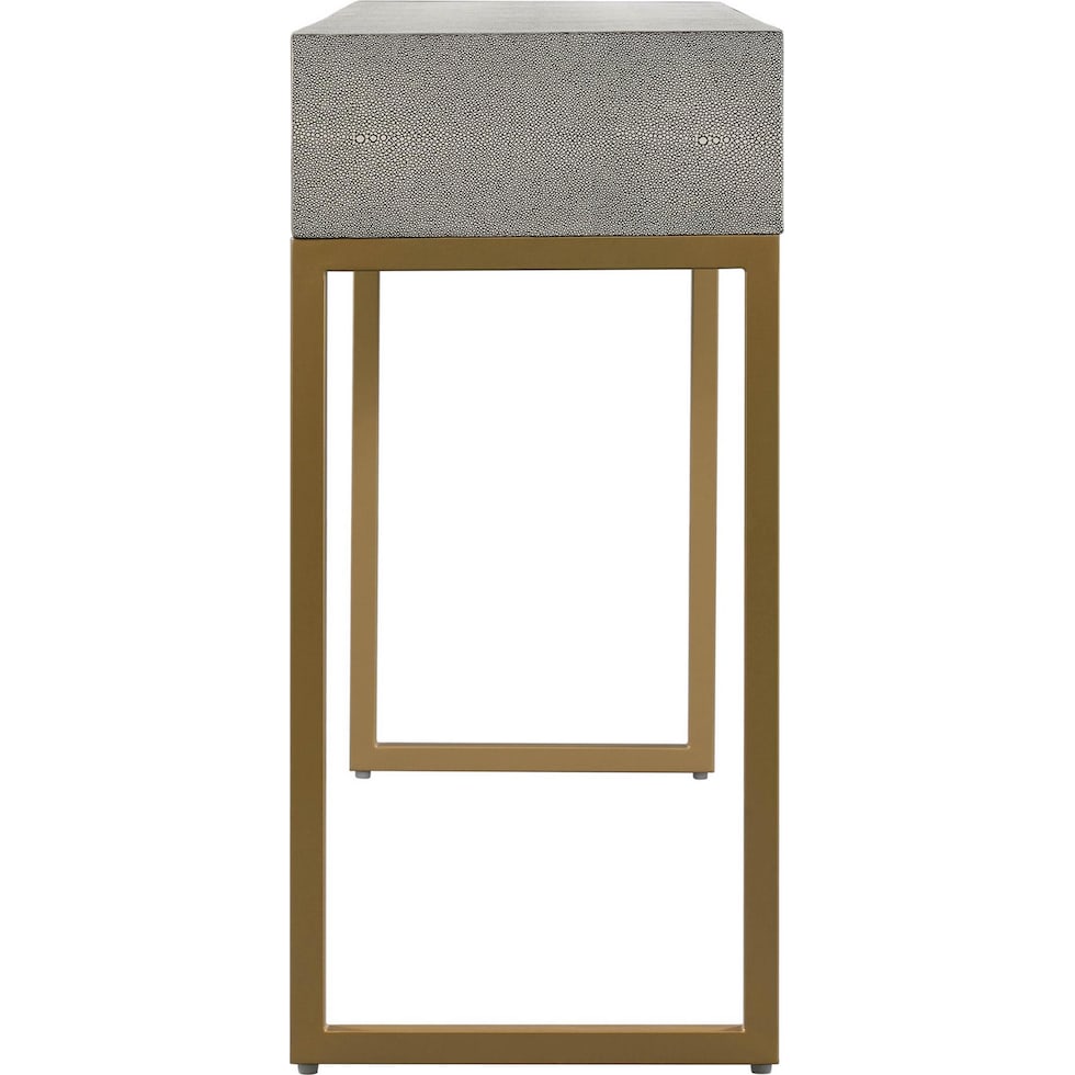 tachi gray console table   