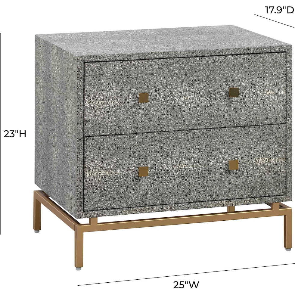 tachi gray nightstand   