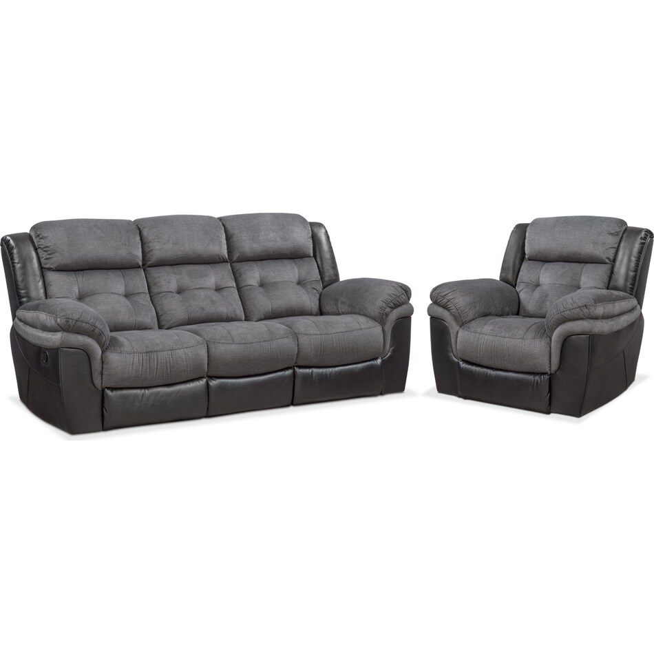 Manual Reclining Sofa and Glider Recliner Set Value City Furniture