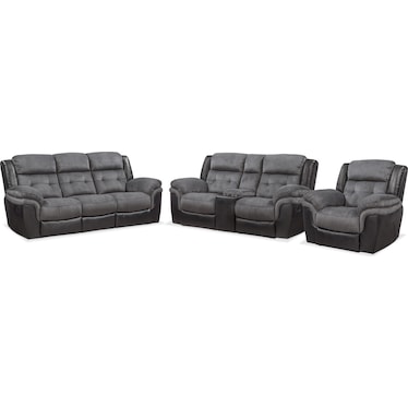 Tacoma Manual Reclining Sofa, Loveseat and Glider Recliner