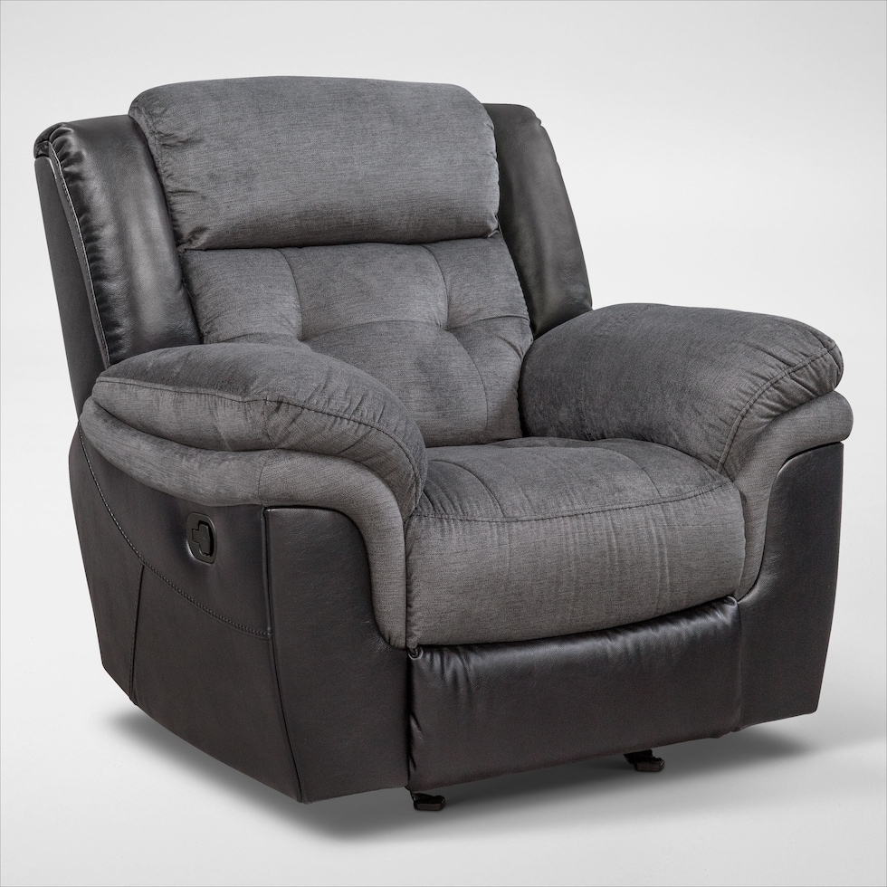 tacoma manual black recliner   
