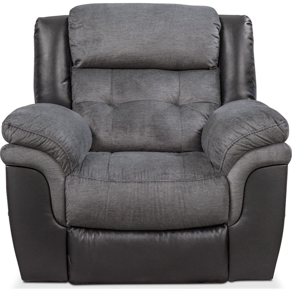 tacoma manual black recliner   