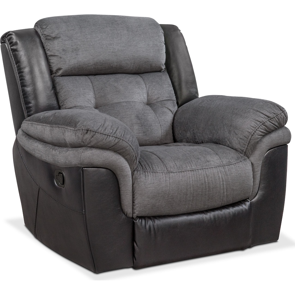 tacoma manual black recliner   