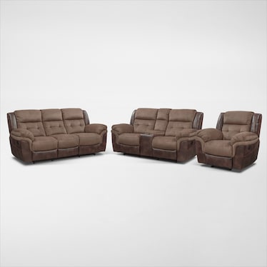 Tacoma Manual Reclining Sofa, Loveseat and Glider Recliner