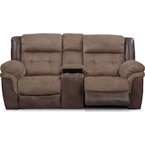 tacoma manual dark brown loveseat   