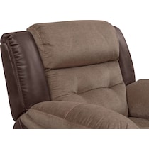 tacoma manual dark brown recliner   