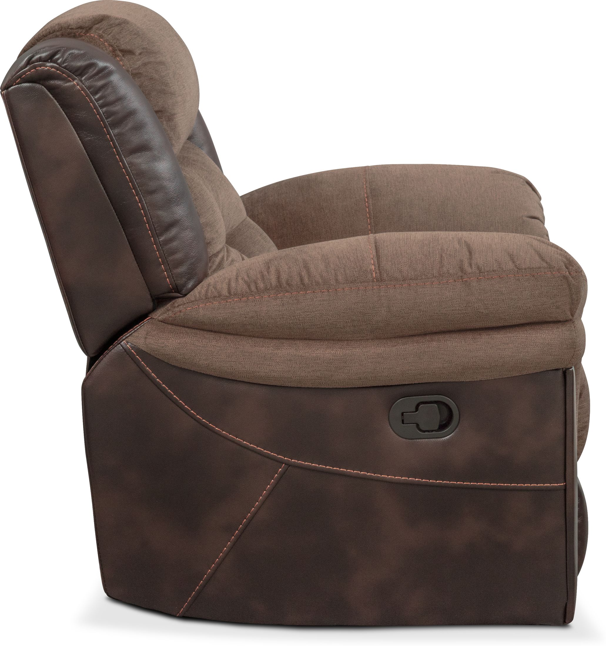Tacoma Manual Glider Recliner - Brown | Value City Furniture