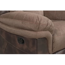 tacoma manual dark brown recliner   