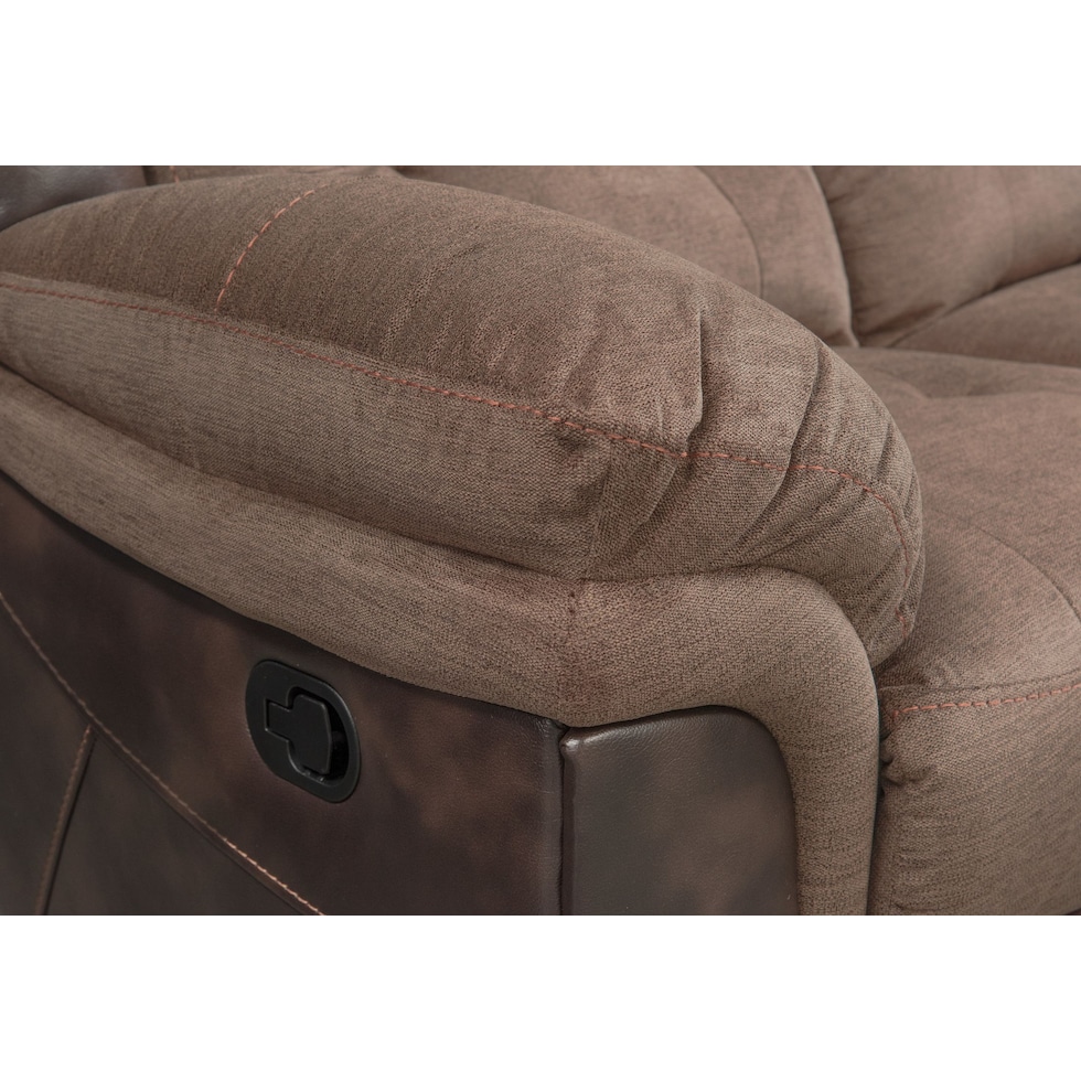 tacoma manual dark brown sofa   