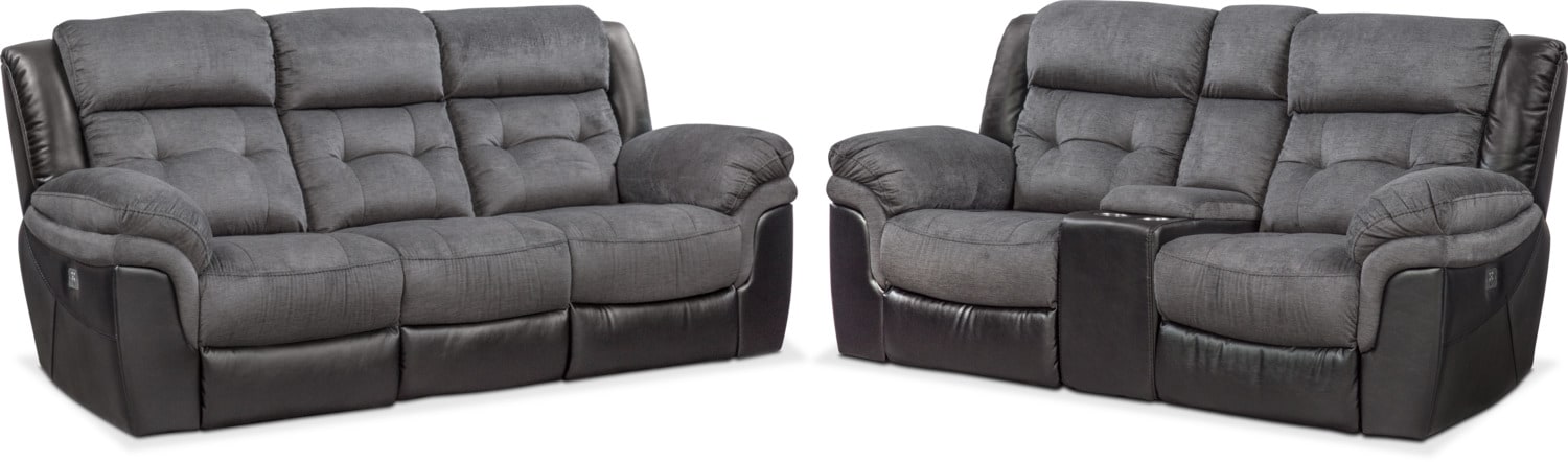 tacoma dual power reclining sofa