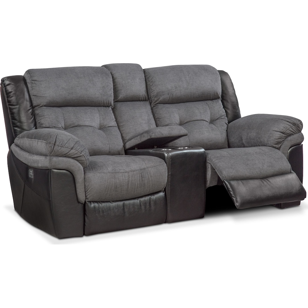 tacoma power black loveseat   