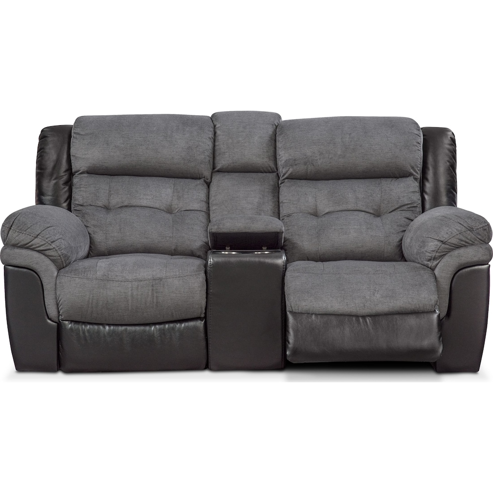 tacoma power black loveseat   