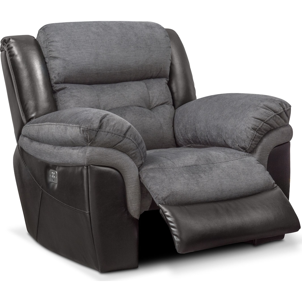 tacoma power black recliner   