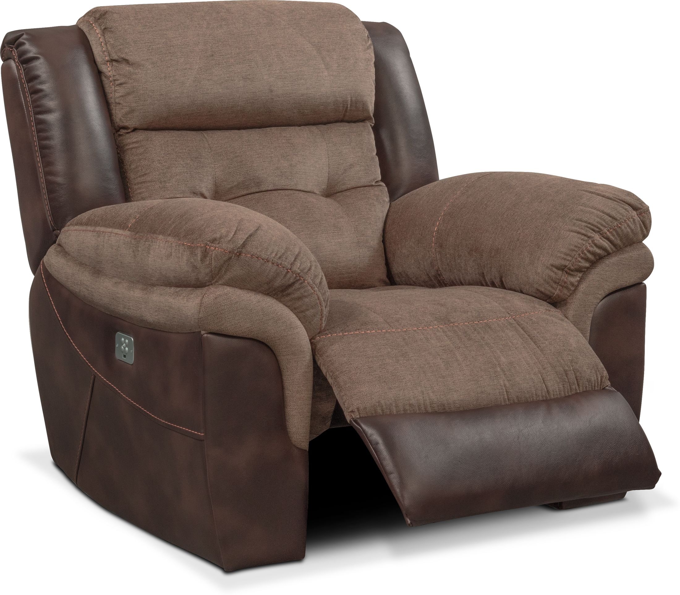 Tacoma dual power 2024 reclining sofa