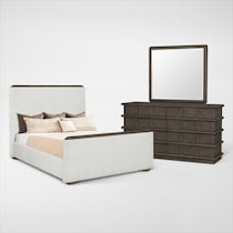 tahoe bedroom dark brown  pc queen bedroom   