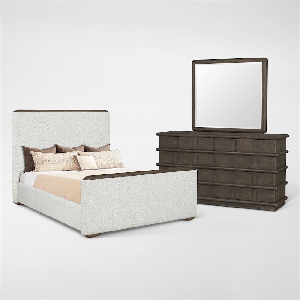 tahoe bedroom dark brown  pc queen bedroom   