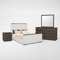 tahoe bedroom dark brown  pc queen bedroom   