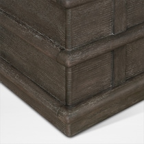 tahoe bedroom dark brown chest   