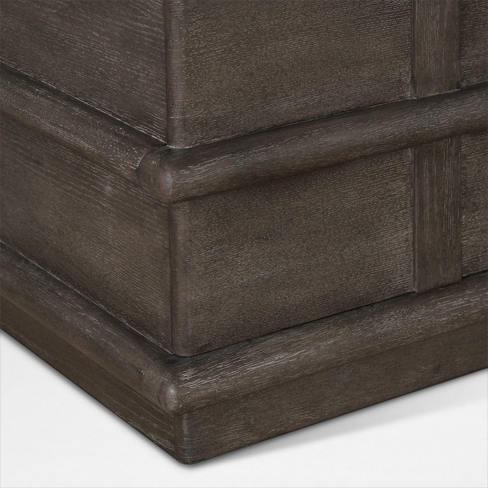 tahoe bedroom dark brown dresser and mirror   