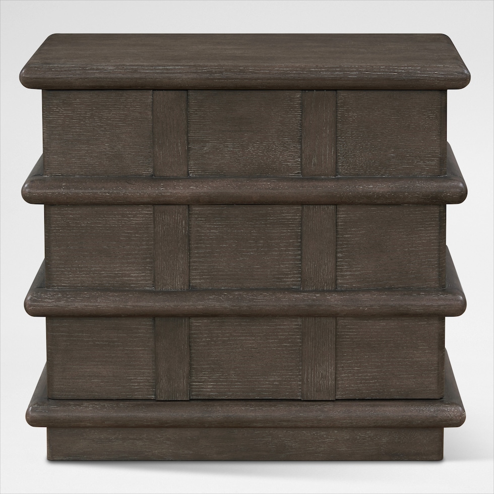 tahoe bedroom dark brown nightstand   