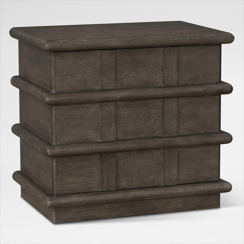 tahoe bedroom dark brown nightstand   