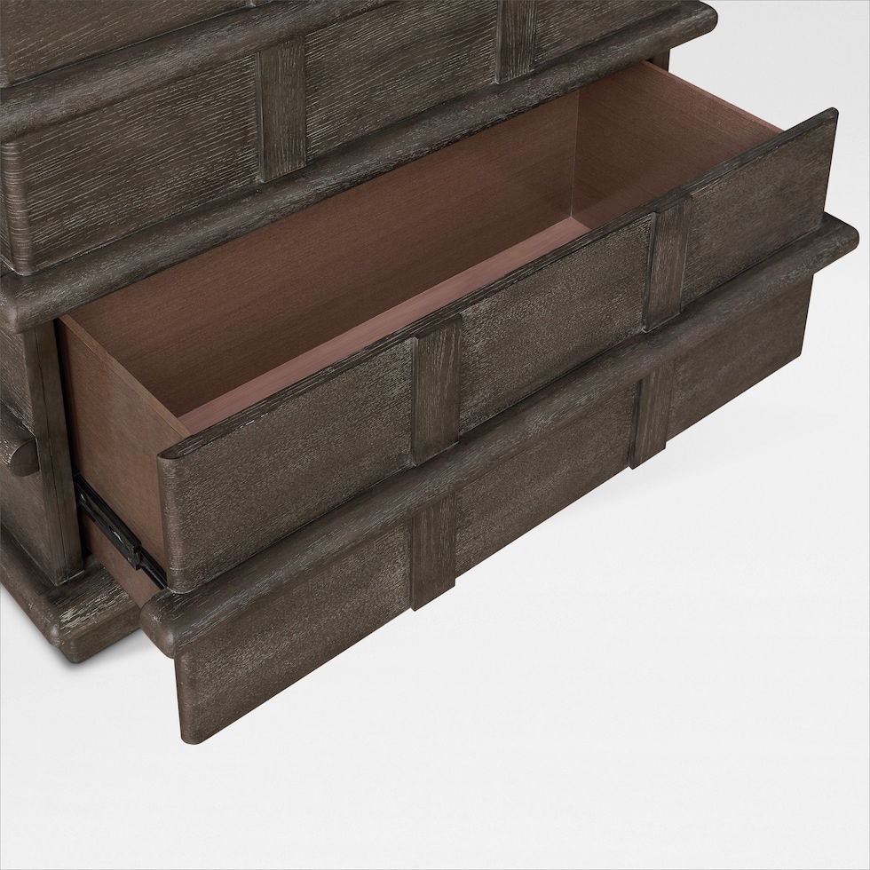 tahoe bedroom dark brown nightstand   