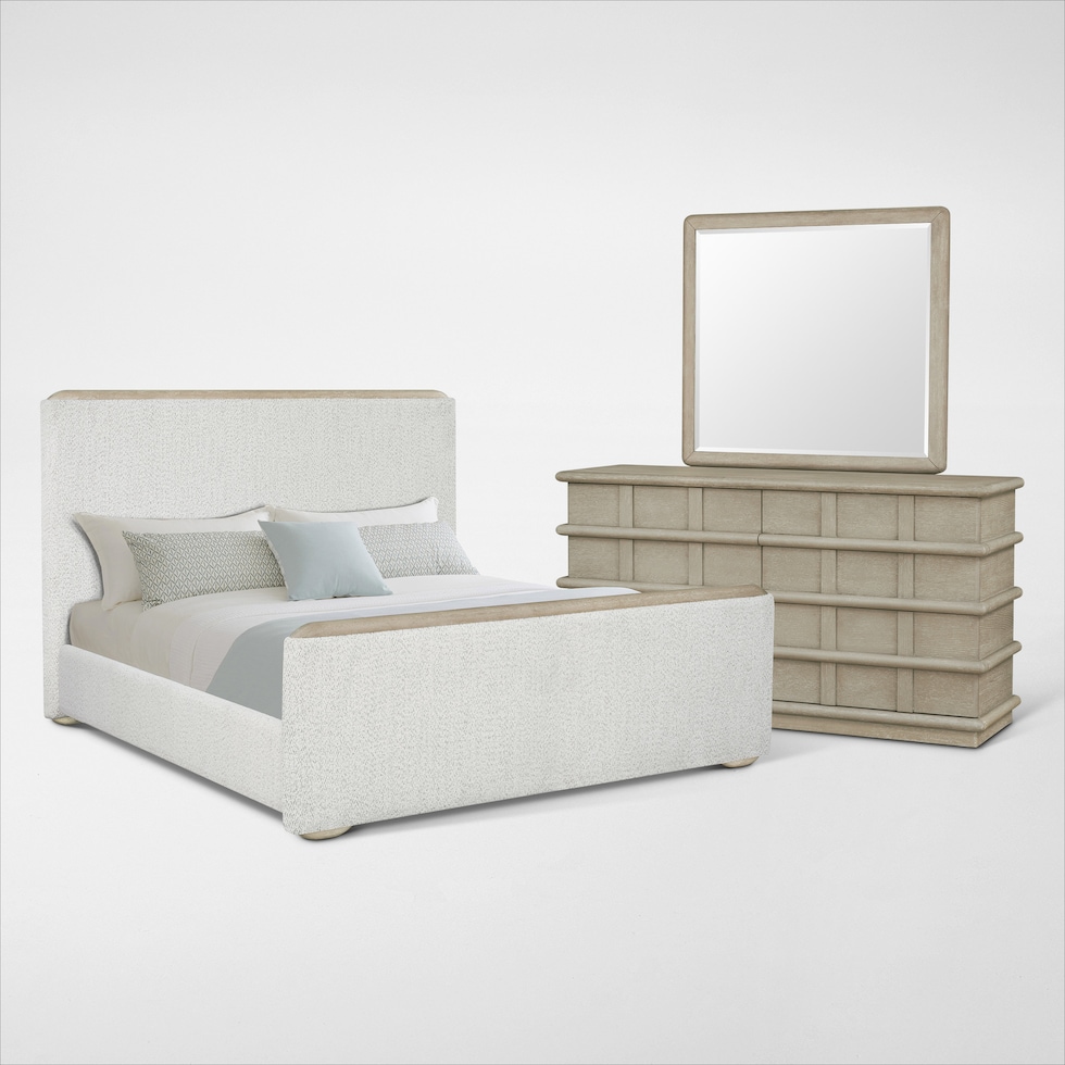 tahoe bedroom light brown  pc king bedroom   