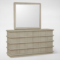 tahoe bedroom light brown dresser and mirror   