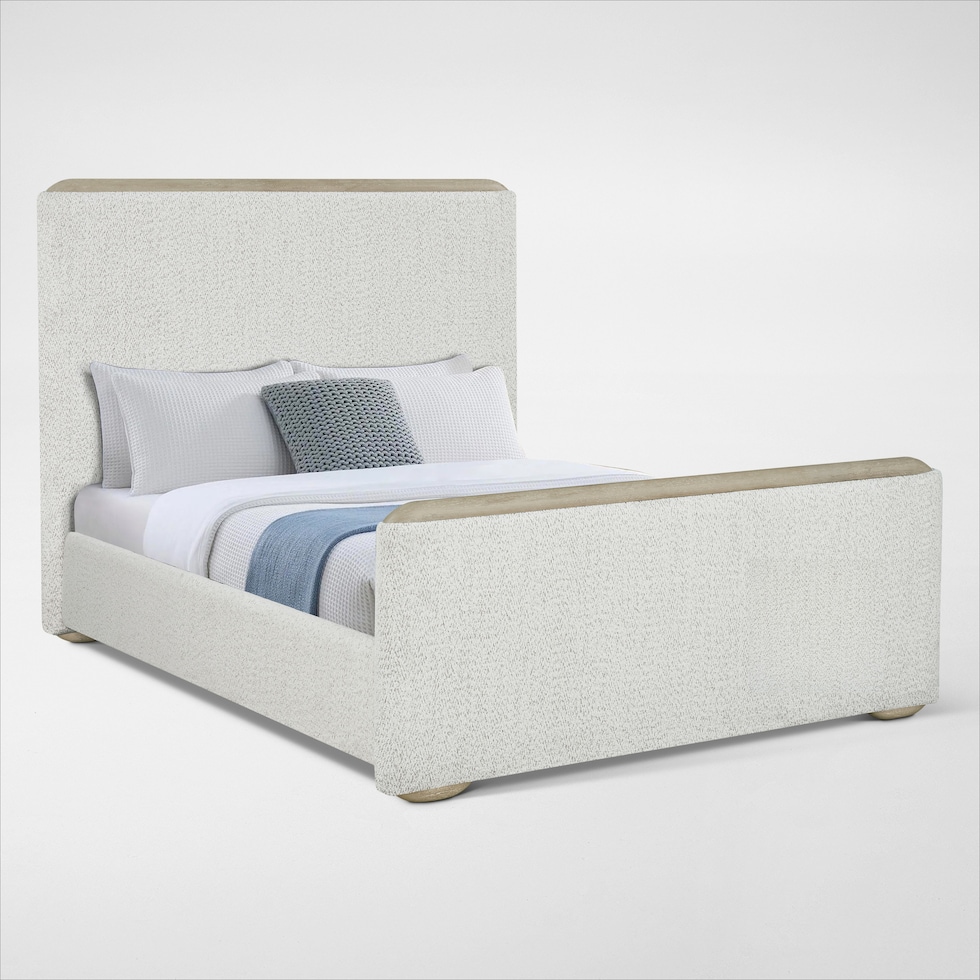 tahoe bedroom light brown queen bed   