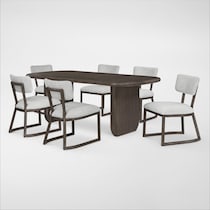tahoe dining brown  pc dining room   
