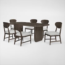 tahoe dining brown  pc dining room   