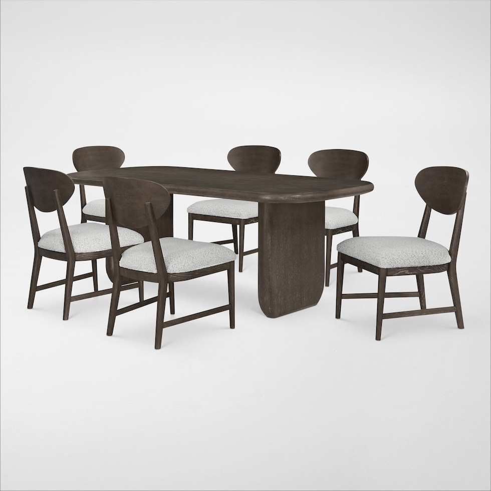 tahoe dining brown  pc dining room   