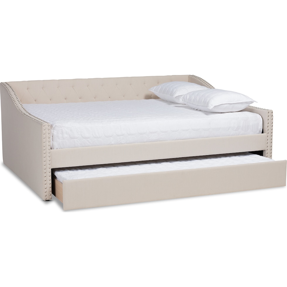 taite neutral queen bed   
