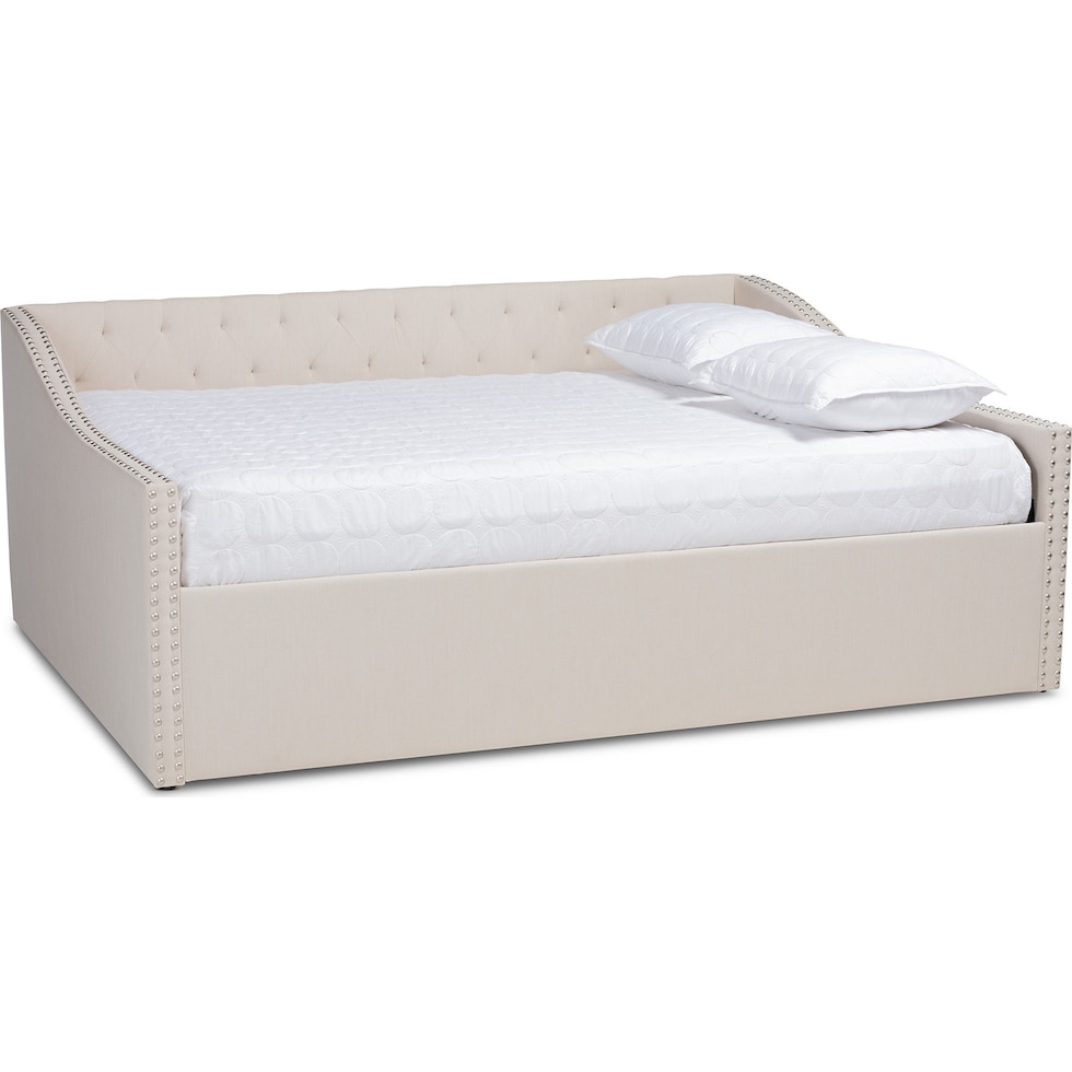 taite neutral queen bed   