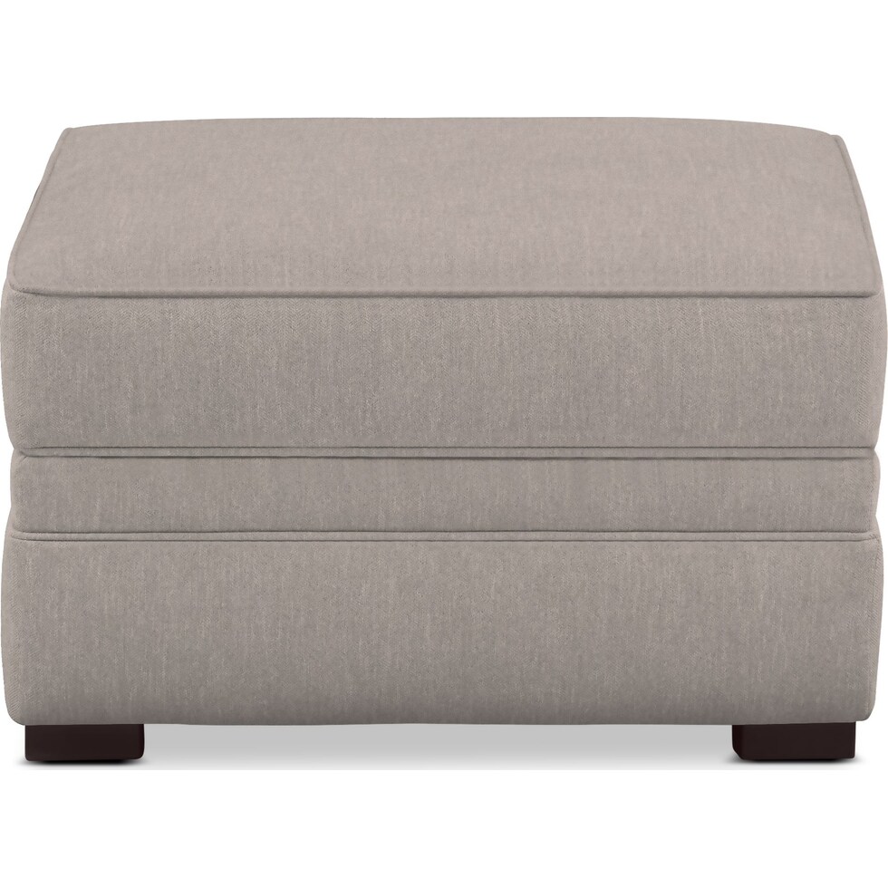 tallulah gray ottoman   