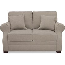 tallulah light brown loveseat   