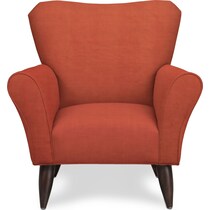 tallulah orange accent chair   