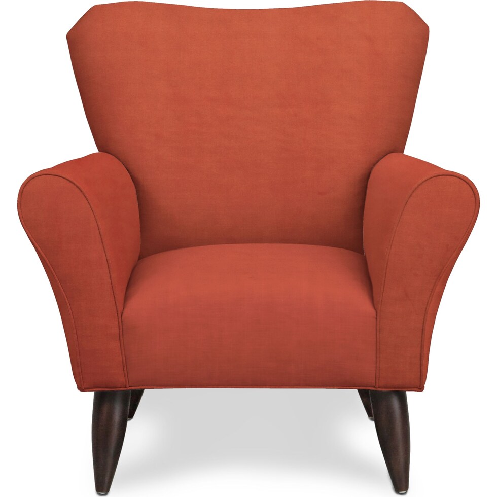 tallulah orange accent chair   
