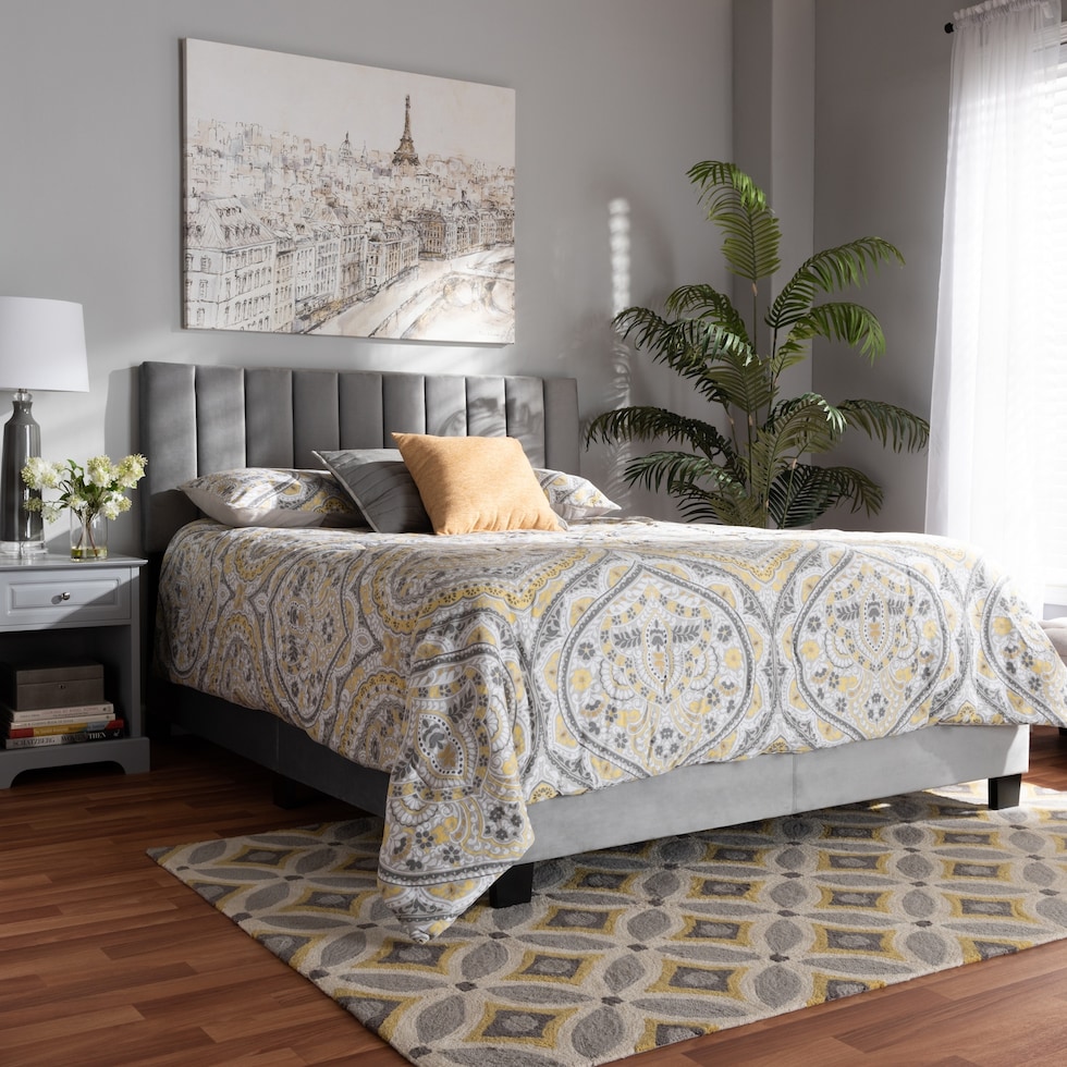 talulla gray queen bed   