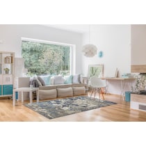 tami blue area rug  x    