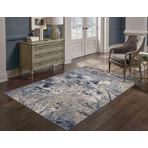 tami blue area rug  x    