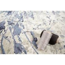 tami blue area rug  round   