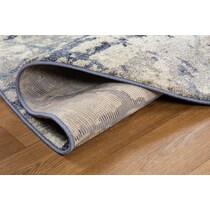 tami blue area rug  round   