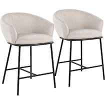 tansy white counter height stool   