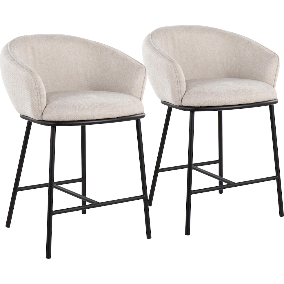 tansy white counter height stool   