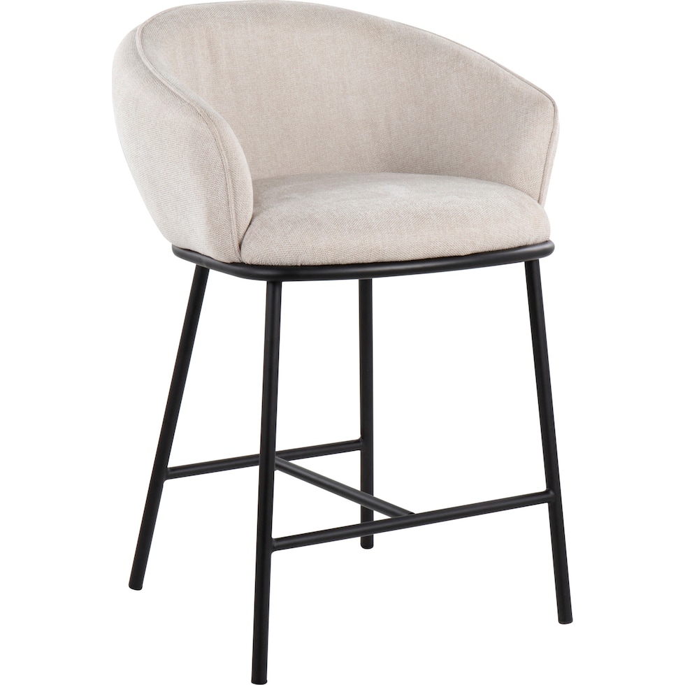 tansy white counter height stool   