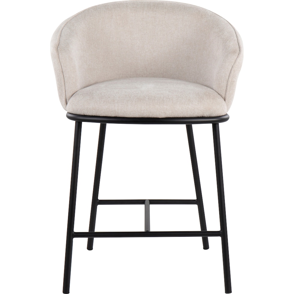 tansy white counter height stool   