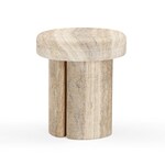 taos neutral side table   
